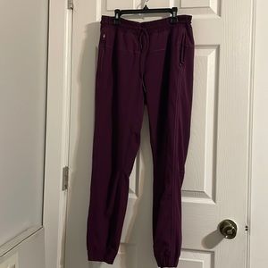 Lululemon Plum Lined Joggers Sz 8